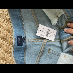 J. Crew High-rise midlength denim short